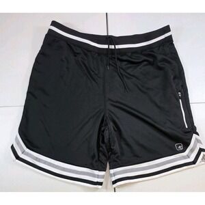 Vintage And1 And One Basketball Mens Size XL Silky Dazzle Gym Shorts Black Baggy